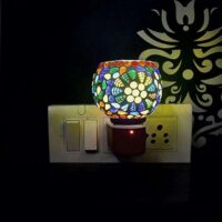 Beautiful Ceramic Aroma Diffuser Kapoor Dani Cum Night Lamp
