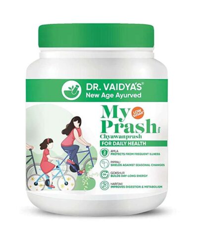 Dr. Vaidya’s My Prash Chyawanprash For Daily Health, Everyday Immunity Booster, Nourish Stamina & Energy, Ayurvedic, Natural Herbs, All Age Groups, Rich in Antioxidants, Anti-aging (500 g)