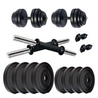 Kore PVC DM 4-40 Kg Dumbbells Set and Fitness Kit for Men and Women