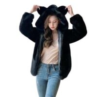 Milkyway women fashionable winter fleece Hoodie Jacket
