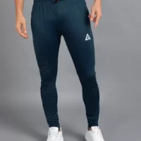 Solid Men Dark Blue Track Pants
