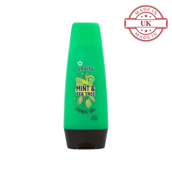 Superdrug Unisex Fruity Mint & Tea Tree Shower Gel 250 ml