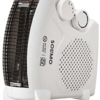 Amazon Brand - Solimo 2000/1000 Watts Room Heater with Adjustable Thermostat (ISI certified White colour)