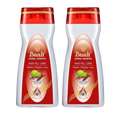 Baali Herbal Reetha Shikakai Amla Hair Fall Shampoo For Men And Women For Frizzy Silky And Smooth Hair 100 ML (Pack Of 2)