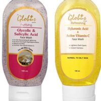 GLOBUS REMEDIES Glycolic Acid and Vitamin C Face Wash Combo Pack