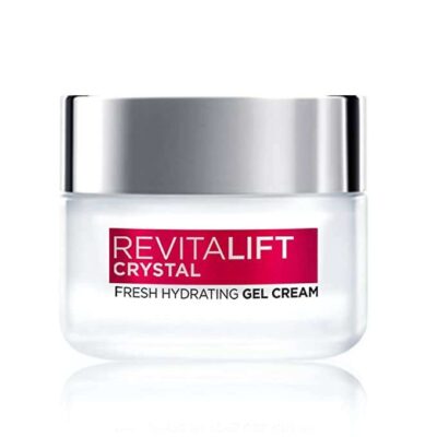 L'Oréal Paris Revitalift Crystal Fresh Hydrating Gel Cream, Oil-Free moisturiser, With Salicylic Acid, 15ml