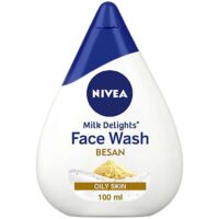 NIVEA Women Face Wash for Oily Skin Milk Delights Besan 100 ml