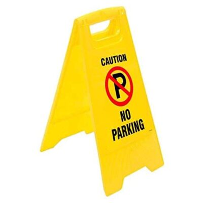 AIR O MATIC Plastic NO PARKING Caution Standing Board