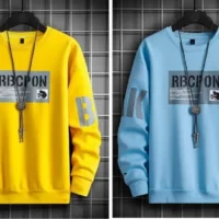 Pack of 2 Men Printed Round Neck Cotton Blend Multicolor T-Shirt