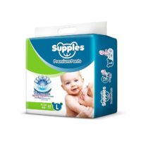 Supples Premium Diapers Large L 62 Count 9-14 Kg 12 hrs Absorption Baby Diaper Pants
