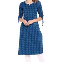 Janasya Women's Pure Cotton Straight Kurta