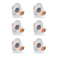 Surya 4W Aura Prime Led Downlighter Led Ceiling Light for Home Hall Blue Medium (Pack of 6)