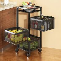 TEX-RO Kitchen Trolley with Wheels