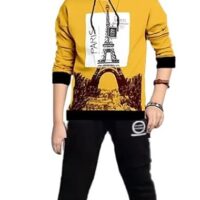 LilBits Cotton Blend Casual Typography Printed Regular Fit Clothing Set, Lower and T-Shirt Set for Kids Boys