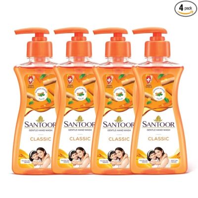 Santoor Classic Gentle Hand Wash 200ml Pack of 4